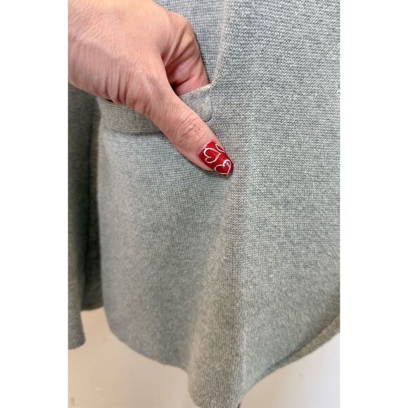 J Crew Gray Two Button Cotton Sweater Cardigan Blazer With Pockets Women's XS - Picture 2 of 10